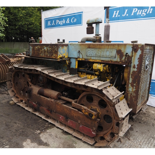 396 - Bristol PP 30 crawler. Serial no. 10723. Tracks are free, 3 point linkage and PTO