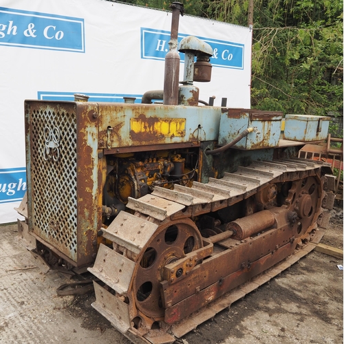 396 - Bristol PP 30 crawler. Serial no. 10723. Tracks are free, 3 point linkage and PTO