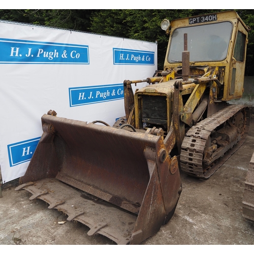 398 - Bristol Taurus mk 1 track shovel. C/w Drott 4 in 1 loader, rear belly weights, tracks are free. Reg.... 