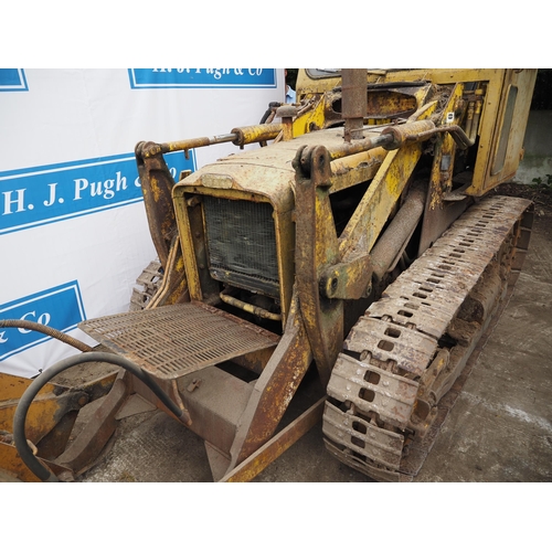 398 - Bristol Taurus mk 1 track shovel. C/w Drott 4 in 1 loader, rear belly weights, tracks are free. Reg.... 