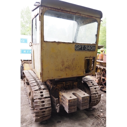 398 - Bristol Taurus mk 1 track shovel. C/w Drott 4 in 1 loader, rear belly weights, tracks are free. Reg.... 