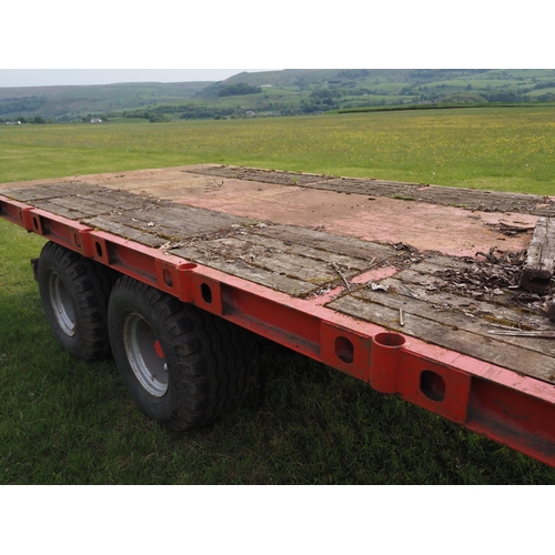 420 - Bigab 10-14 hook lift system. 2016. Comprises of uplift trailer, flat bed and skip body. Works and r... 