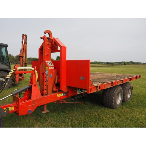 420 - Bigab 10-14 hook lift system. 2016. Comprises of uplift trailer, flat bed and skip body. Works and r... 