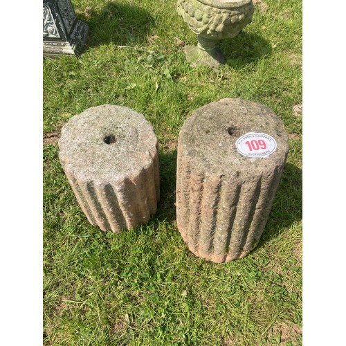 109 - Stone plinths - 2