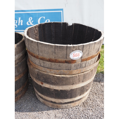 566 - Half cider barrels - 2