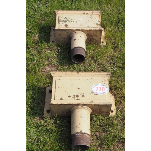 770 - Cast iron drain hoppers - 2