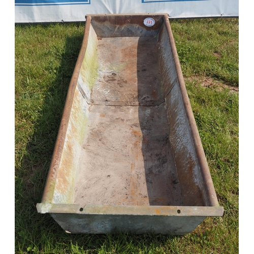 771 - Galvanised trough 8ft