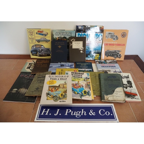 100 - Vehicle and Tractor books, manuals and literature, some signed by Adrian Shooter