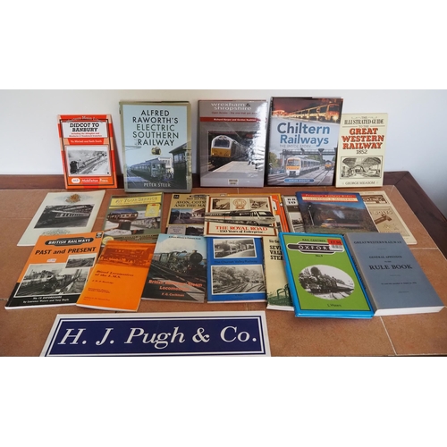 109 - Chiltern railway and Great Western Railway literature, some signed by Adrian Shooter