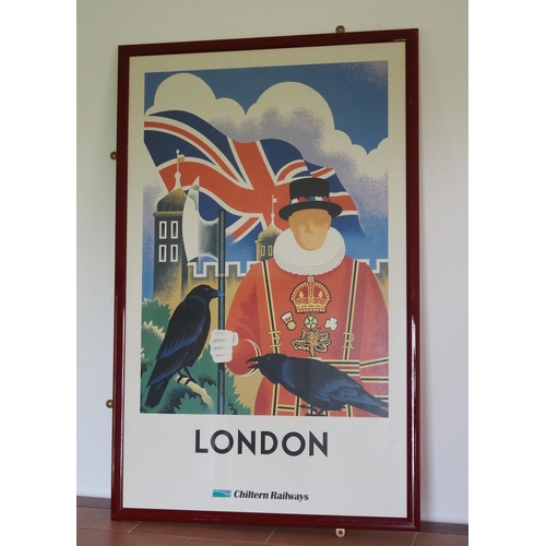 118 - London poster in frame 40x25