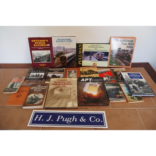 79 - British steam and railway hardback books and literature, some signed by Adrian Shooter