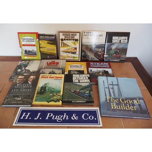 84 - Japanese and British railway hardback books, some signed by Adrian Shooter