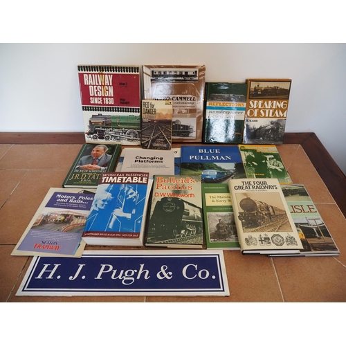 85 - Blue Pullman hardback book and other railway literature, some signed by Adrian Shooter