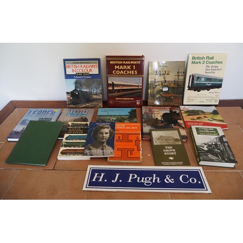 86 - Steam and electric railway literature, some signed by Adrian Shooter