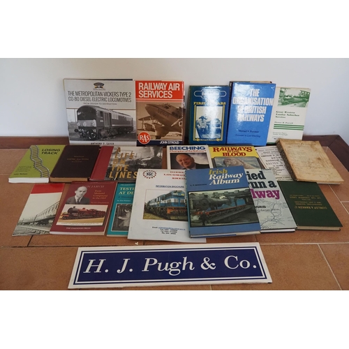 92 - Irish and British railway literature, some signed by Adrian Shooter