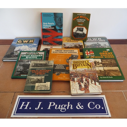 94 - Great Western Railway hardback books, some signed by Adrian Shooter