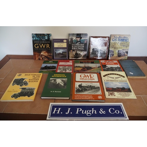 96 - Great Western Railway hardback books and other literature, some signed by Adrian Shooter