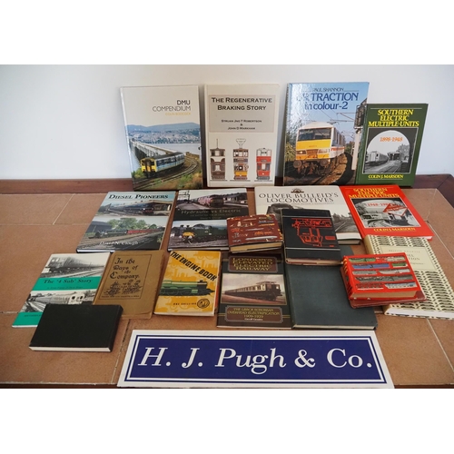97 - Diesel railway books and literature, some signed by Adrian Shooter