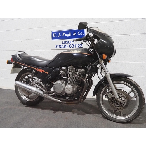 856 - Yamaha XJ900 motorcycle. 1990. 891cc.
Frame No. 58L039142.
Engine No. 58L039142.
Needs recommissioni... 