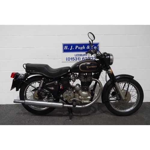 869 - Royal Enfield Bullet motorcycle, 1993, 499cc.
Runs and rides but needs recommissioning. 
1700 miles ... 