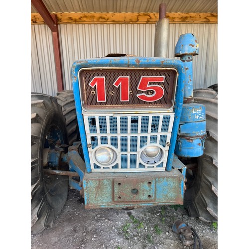 174 - Roadless 115 tractor. Runner. No paperwork. SN- 115/6462