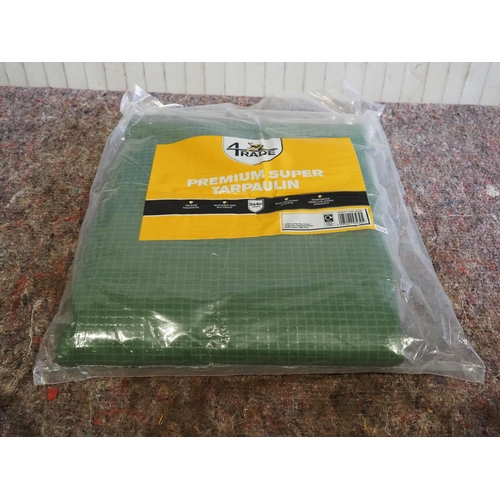 957 - Heavy duty tarpaulin 5 x 4m