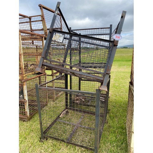 514 - Metal stillages - 2