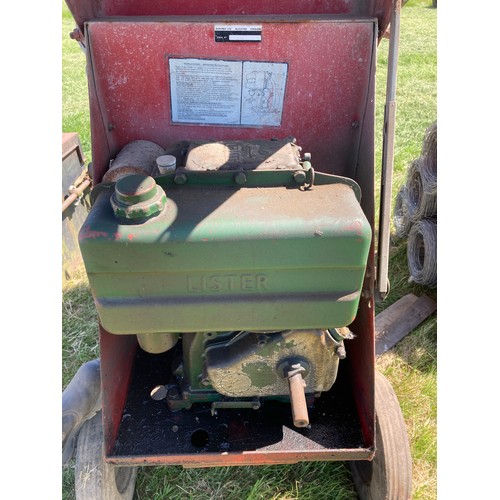 552 - Cement mixer with Lister diesel engine