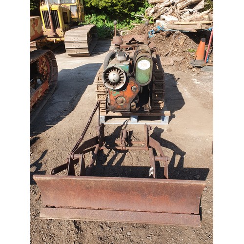 390 - Ransome MG 40 crawler tractor with Boughton winch and scraper blade SN 14044