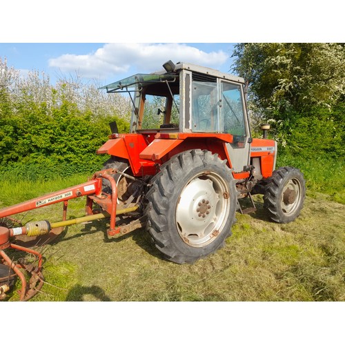 1751 - Massey Ferguson 698T tractor. 4 Wheel drive. Runs and drives well. Off farm. 5846 Hours showing.