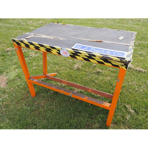 130 - Metal work table