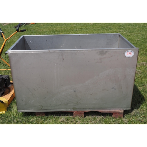 275 - Stainless steel tank 5 x 2½ft