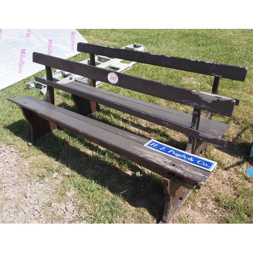 300 - Wooden benches 5ft - 2