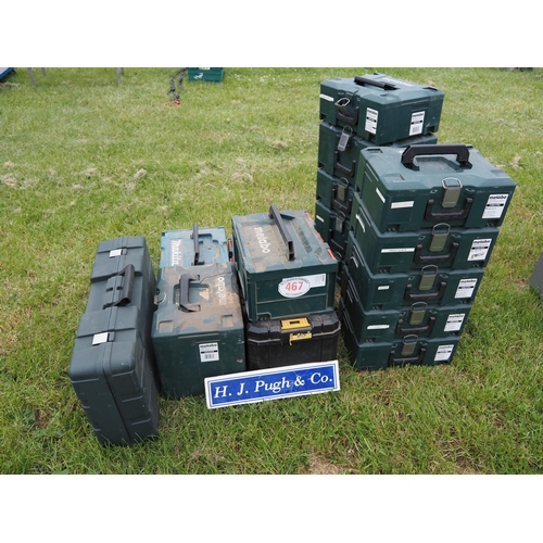 467 - Quantity of power tools and boxes