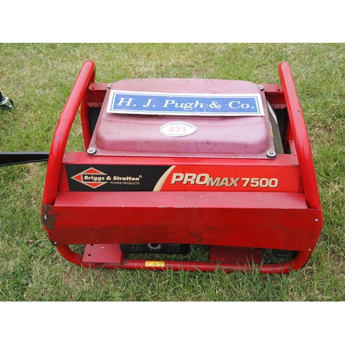 471 - ProMax 7500 generator