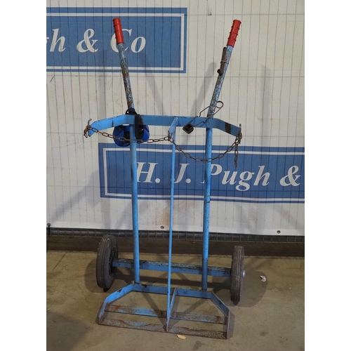 622 - 2 Bottle gas trolley