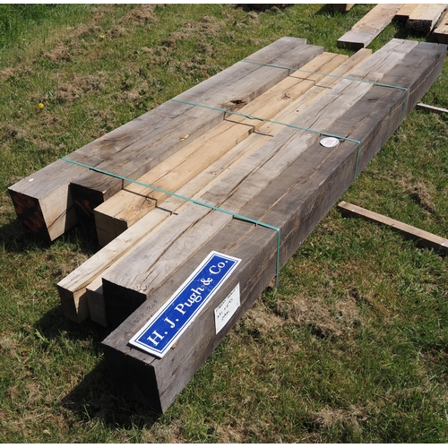 1098 - Machined oak beams avg. 2.3m x 220 x 180 - 6