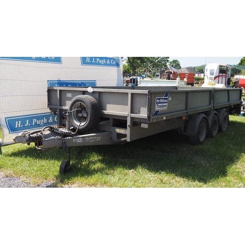 1602 - Ifor Williams LM166 tri-axle trailer with ramps