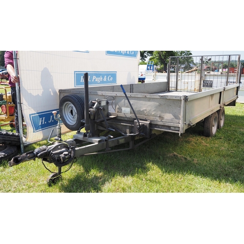 1604 - Bateson twin axle hydraulic tilt bed trailer 14 x 6ft