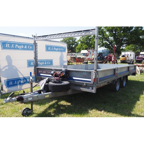 1617 - Brian James Cargo Connect: Sides, Ladder rack, ramps, tilt, winch 14 x 6ft trailer.2021