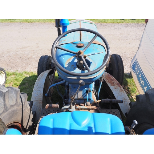 1694 - Fordson Major tractor, fitted with power steering and roll frame + BONNET