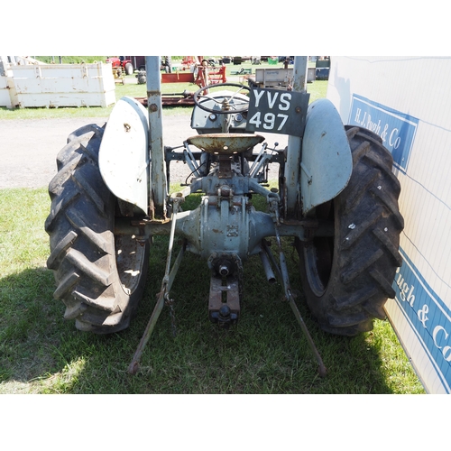 1695 - Ferguson TED petrol TVO tractor fitted with downswept exhaust and roll frame. S/No. 254180. Reg. YVS... 