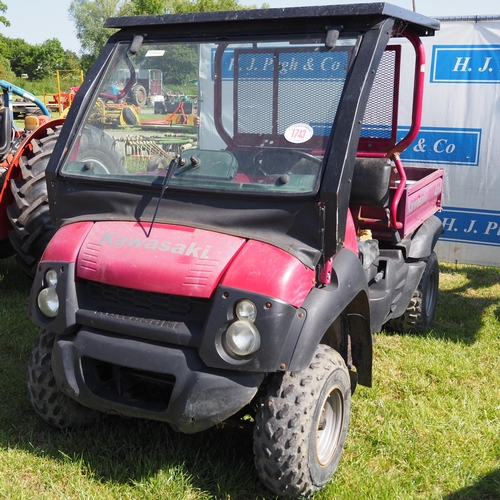 1743 - Kawasaki 4x4 mule. 3451 hours showing