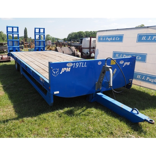 1747 - JPM 19ft Tandem axle low loader trailer 2021