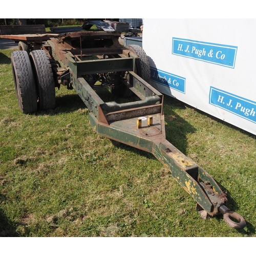 1766 - Single axle artic dolly, good tyres