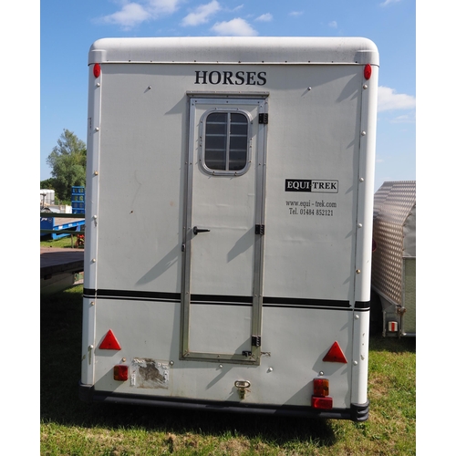 1783 - Equi-trek  Space trek horse box trailer S/n RHJ 2000-551L