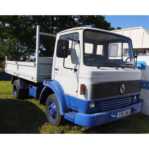 1791 - Renault tipper lorry. Reg. E95 SUG. V5, history and key in office