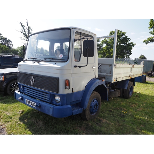 1791 - Renault tipper lorry. Reg. E95 SUG. V5, history and key in office