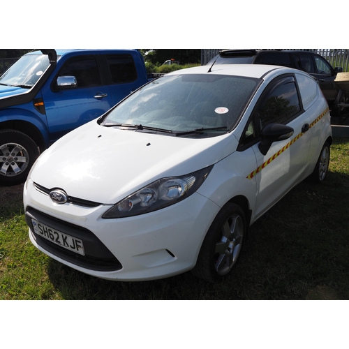 1797 - Ford Fiesta van. Reg. SH62 KJF. V5 and keys in office