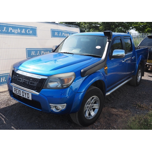 1798 - Ford Ranger pickup. MOT until 29/08/23. Reg. RE10 OYO. V5 and keys in office